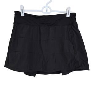 Women's Lululemon Black "Pace Rival Skirt" Athletic Skort | Size 6